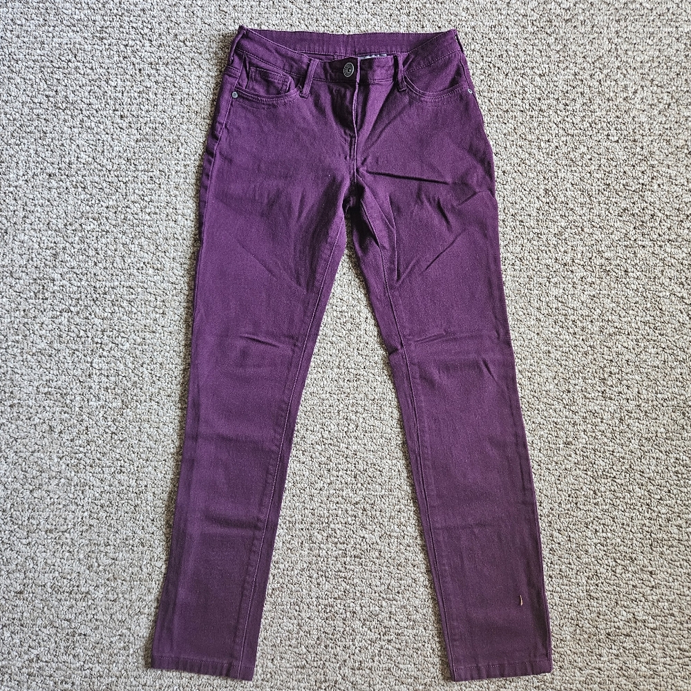 Womens Slim Fit Vibrant Purple Jeans, Size US 6 UK 10 | Size 30